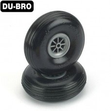 Dubro 3 1/4" Treaded Low Bounce Wheels
